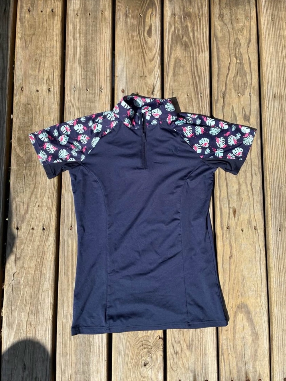 SmartPak Piper Floral Short Sleeve Equestrian Sunshirt Small
